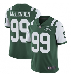 Men's Nike New York Jets #99 Steve McLendon Green Team Color Vapor Untouchable Limited Player NFL Jersey