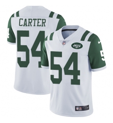 Men's Nike New York Jets #54 Bruce Carter White Vapor Untouchable Limited Player NFL Jersey