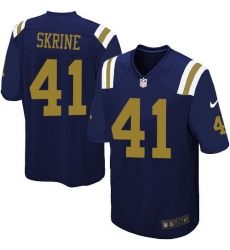 Youth Nike New York Jets #41 Buster Skrine Limited Navy Blue Alternate NFL Jersey