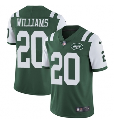 Youth Nike New York Jets #20 Marcus Williams Green Team Color Vapor Untouchable Limited Player NFL Jersey