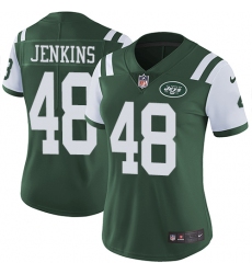 Women's Nike New York Jets #48 Jordan Jenkins Green Team Color Vapor Untouchable Limited Player NFL Jersey