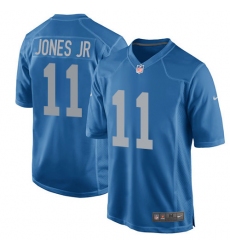 Men's Nike Detroit Lions #11 Marvin Jones Jr Game Blue Alternate NFL Jersey