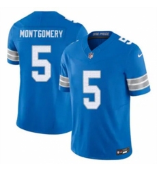 Youth Detroit Lions #5 David Montgomery Blue 2024 F U S E Vapor Limited Stitched Jersey