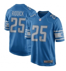 Men's Nike Detroit Lions #25 Theo Riddick Game Light Blue Team Color NFL Jersey