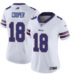 Women's Buffalo Bills #18 Amari Cooper White Vapor Stitched Football Jersey(Run Small)