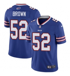 Men's Nike Buffalo Bills #52 Preston Brown Royal Blue Team Color Vapor Untouchable Limited Player NFL Jersey
