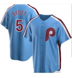 Men Philadelphia Phillies #5 Bryson Stott  Cooperstown Collection Road