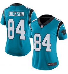 Women's Nike Carolina Panthers #84 Ed Dickson Blue Alternate Vapor Untouchable Limited Player NFL Jersey