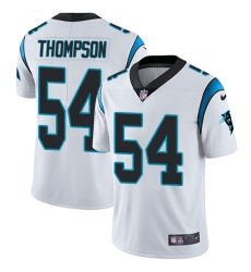 Men's Nike Carolina Panthers #54 Shaq Thompson White Vapor Untouchable Limited Player NFL Jersey