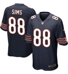 Men's Nike Chicago Bears #88 Dion Sims Game Navy Blue Team Color NFL Jersey