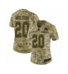 Women's Cleveland Browns #20 Howard Wilson Limited Camo 2018 Salute to Service Football Jersey