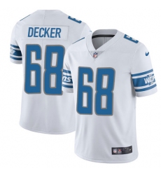 Men's Nike Detroit Lions #68 Taylor Decker Limited White Vapor Untouchable NFL Jersey