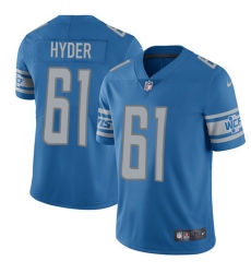 Youth Nike Detroit Lions #61 Kerry Hyder Limited Light Blue Team Color Vapor Untouchable NFL Jersey
