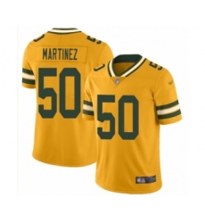 Men's Green Bay Packers #50 Blake Martinez Limited Gold Inverted Legend Football Jersey