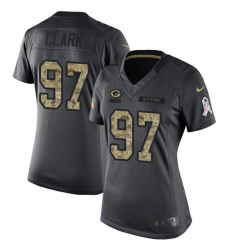 Women's Nike Green Bay Packers #97 Kenny Clark Limited Black 2016 Salute to Service NFL Jersey