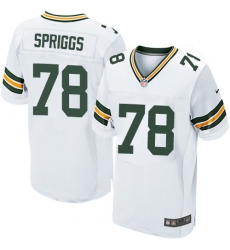 Men's Nike Green Bay Packers #78 Jason Spriggs Elite White NFL Jersey