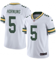 Youth Nike Green Bay Packers #5 Paul Hornung White Vapor Untouchable Limited Player NFL Jersey