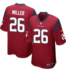 Men's Nike Houston Texans #26 Lamar Miller Game Red Alternate NFL Jersey