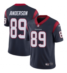 Youth Nike Houston Texans #89 Stephen Anderson Elite Navy Blue Team Color NFL Jersey