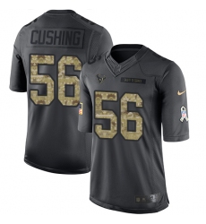 Youth Nike Houston Texans #56 Brian Cushing Limited Black 2016 Salute to Service NFL Jersey