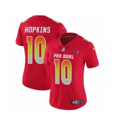 Women's Nike Houston Texans #10 DeAndre Hopkins Limited Red AFC 2019 Pro Bowl NFL Jersey