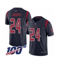Men's Houston Texans #24 Johnathan Joseph Limited Navy Blue Rush Vapor Untouchable 100th Season Football Jersey