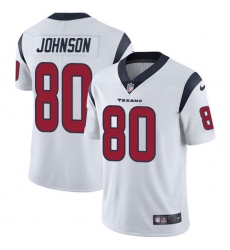 Men's Nike Houston Texans #80 Andre Johnson Limited White Vapor Untouchable NFL Jersey