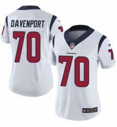 Women's Nike Houston Texans #70 Julien Davenport Limited White Vapor Untouchable NFL Jersey