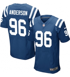 Men's Nike Indianapolis Colts #96 Henry Anderson Elite Royal Blue Team Color NFL Jersey