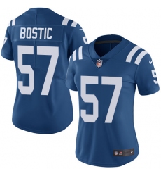 Women's Nike Indianapolis Colts #57 Jon Bostic Elite Royal Blue Team Color NFL Jersey