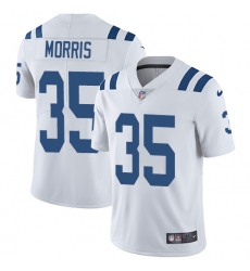 Men's Nike Indianapolis Colts #35 Darryl Morris White Vapor Untouchable Limited Player NFL Jersey