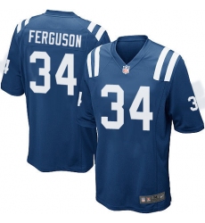 Men's Nike Indianapolis Colts #34 Josh Ferguson Game Royal Blue Team Color NFL Jersey