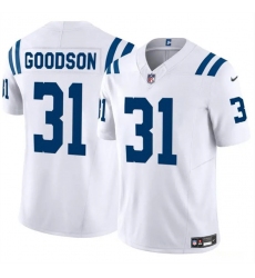 Men's Indianapolis Colts #31 Tyler Goodson White 2024 F.U.S.E. Vapor Limited Stitched Football Jersey