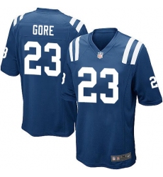 Men's Nike Indianapolis Colts #23 Frank Gore Game Royal Blue Team Color NFL Jersey