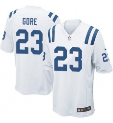 Men's Nike Indianapolis Colts #23 Frank Gore Game White NFL Jersey