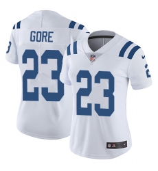 Women's Nike Indianapolis Colts #23 Frank Gore Elite White NFL Jersey