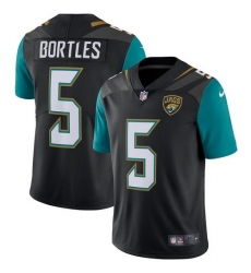 Men's Nike Jacksonville Jaguars #5 Blake Bortles Black Alternate Vapor Untouchable Limited Player NFL Jersey