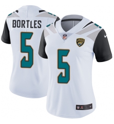 Women's Nike Jacksonville Jaguars #5 Blake Bortles White Vapor Untouchable Limited Player NFL Jersey