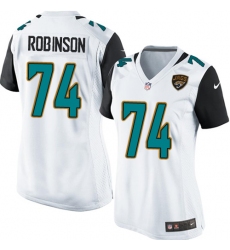 Women's Nike Jacksonville Jaguars #74 Cam Robinson Game White NFL Jersey