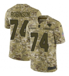 Youth Nike Jacksonville Jaguars #74 Cam Robinson Limited Camo 2018 Salute to Service NFL Jersey