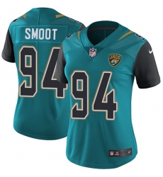 Women's Nike Jacksonville Jaguars #94 Dawuane Smoot Elite Teal Green Team Color NFL Jersey