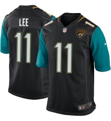 Men's Nike Jacksonville Jaguars #11 Marqise Lee Game Black Alternate NFL Jersey