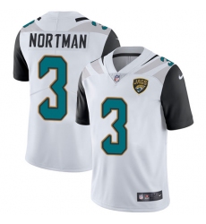 Youth Nike Jacksonville Jaguars #3 Brad Nortman White Vapor Untouchable Limited Player NFL Jersey