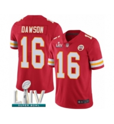 Men's Kansas City Chiefs #16 Len Dawson Red Team Color Vapor Untouchable Limited Player Super Bowl LIV Bound Football Jersey