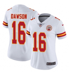 Women's Nike Kansas City Chiefs #16 Len Dawson Elite White NFL Jersey