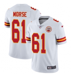 Men's Nike Kansas City Chiefs #61 Mitch Morse White Vapor Untouchable Limited Player NFL Jersey