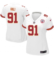 Women's Nike Kansas City Chiefs #91 Tamba Hali Game White NFL Jersey