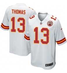 Men's Nike Kansas City Chiefs #13 De'Anthony Thomas Game White NFL Jersey