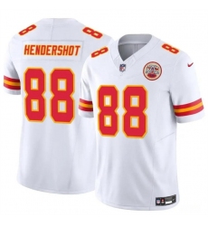 Men's Kansas City Chiefs #88 Peyton Hendershot White 2024 F.U.S.E Vapor Untouchable Limited Stitched Football Jersey