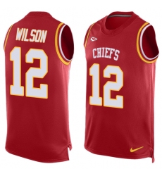 Men's Nike Kansas City Chiefs #12 Albert Wilson Limited Red Player Name & Number Tank Top NFL Jersey
